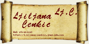 Ljiljana Cenkić vizit kartica